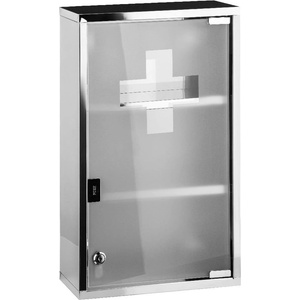 Premier Housewares Пластмасова висяща аптечка в сребристо 30x51 см - Premier Housewares (1600761)