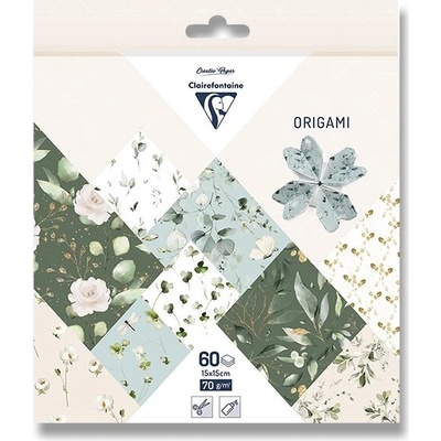 Clairefontaine Sada papírů Origami Romantic, 60 listů