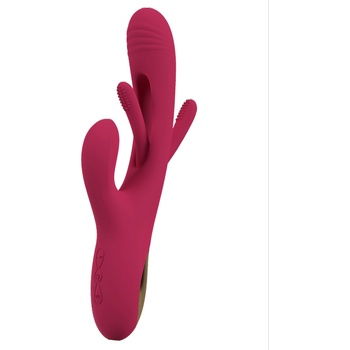 Image 1 of Sweet Smile Rabbit Vibrator with G-Spot Stimulation Red