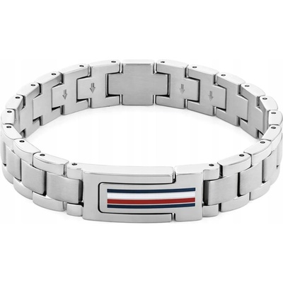 TOMMY HILFIGER Pánsky strieborný náramok z ocele 20 cm 2790596