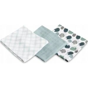 Sensillo BAMBOO DIAPER 3-pack HEDGEHOG BLUE 70X80