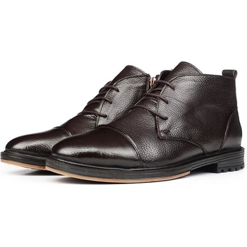 Ducavelli Мъжки боти от естествена кожа - Тъмнокафяви #316889 (316889_Кафяво)