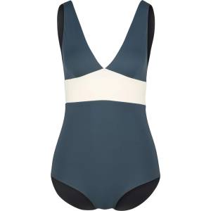 MYMARINI Дамски бански костюм MYMARINI Women's Plungesuit Swimsuit - Black / Grey / White (150-5675-0113)