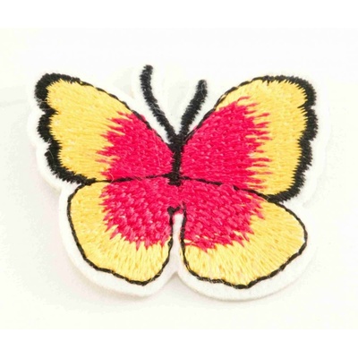 Nažehľovacia záplata - Motýlik - rozmer 4 cm x 3,5 cm