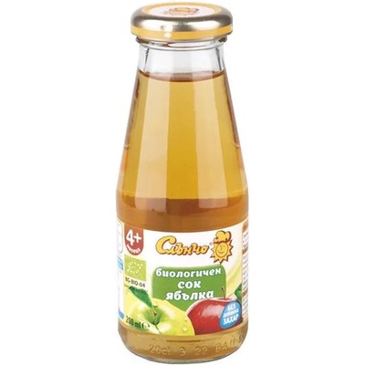 Слънчо Био сок Слънчо - Ябълка, 200 ml (4549)