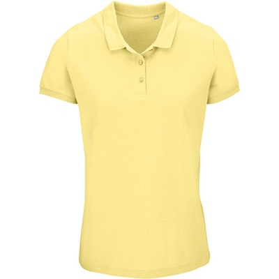 SOĽS Planet Women Dámska polokošeľa SL03575 Light Yellow