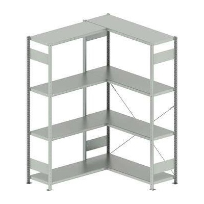 META zásuvný rohový regál 2000 x 1300 /1000 x 400 mm nosnost 100 kg