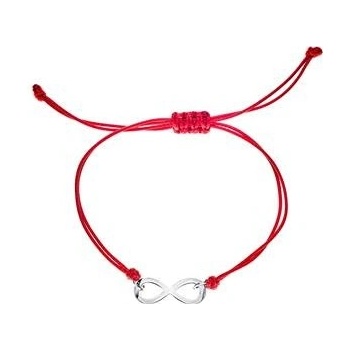 Šperky4U Červený textilní nekonečno ON017-R