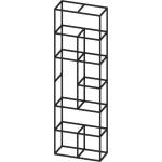 RFG Стелаж RFG Boxi M, метален, 720 х 370 х 2120 mm, черен