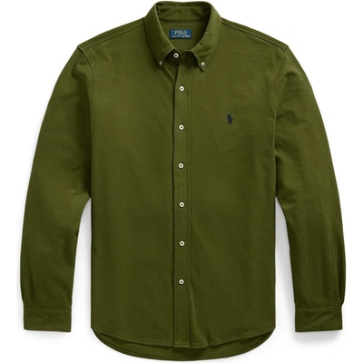 Ralph Lauren Риза Polo Ralph Lauren Men's Slim Fit Button-Down Plain Shirt - New Olive