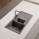 Inter Ceramic СЕТОВЕ ЗА КУХНЯ 2 в 1 / 3 в 1 BG 8201 GREY + 233010 GREY, Inter Ceramic (BG 8201 GREY + 233010 GREY) Мивка за вграждане