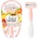 BIC SOLEIL ESCAPE Peach & Pineapple - дамски самобръсначки с 3 ножчета и ароматна дръжка, 3 бр