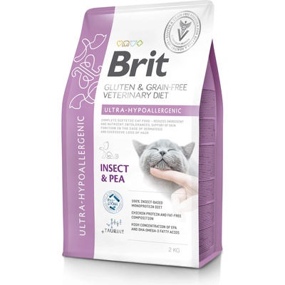 Brit veterinary BRIT GF Ветеринарни диети за котки Ultra-Hypoallergenic 2кг