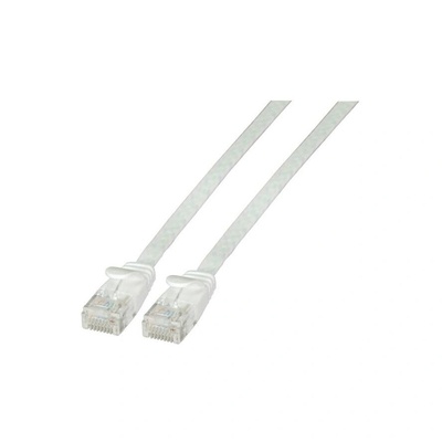EFB-Elektronik RJ45 Flachpatchkabel U/UTP, Cat. 6A, PVC, 1, 5m, weiß (K8107WS. 1, 5) (K8107WS.1,5)