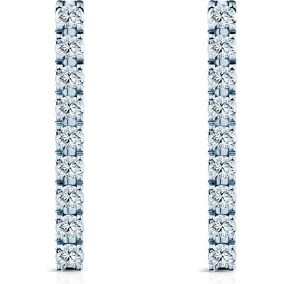 SAVICKI Обеци Share Your Love: бяло злато, лабораторни диаманти