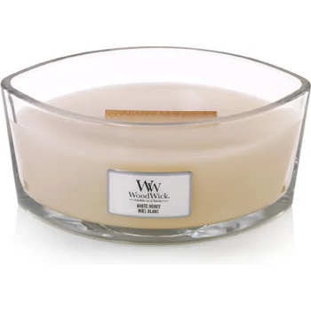 Image 1 of WoodWick White Honey ароматна свещ с дървен фитил 453, 6 гр