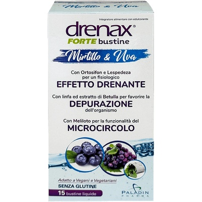 Paladin Pharma Дренакс Форте + Боровинка и Гроздово семе (против задържане на течности) 15 сашета с течност | Paladin Pharma (550468 (02695) PP)