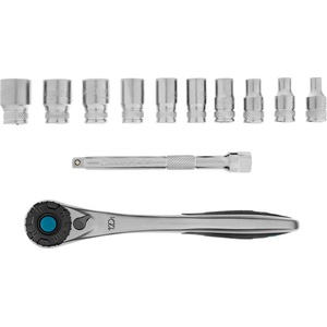 GROSS Комплект вложки Gross 14141, 12 части, 1/4" , тресчотка 120 зъба