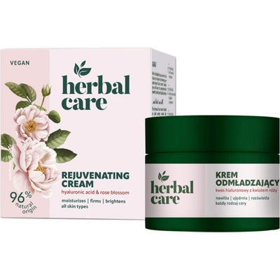Farmona Natural Cosmetics Laboratory Подмладяващ крем за лице с хиалуронова киселина и розов цвят Farmona HERBAL CARE Rejuvenating cream hyaluronic acid & rose blossom (FAHCF982761)