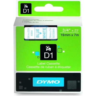 Páska Dymo D1 19 mmx7 m, modrá/bílá