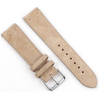 BStrap Suede Leather remienok na Huawei Watch GT2 Pro, beige SSG021C0307
