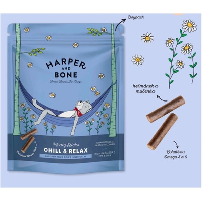Harper and Bone Dog masové tyčinky uklidňující 75 g