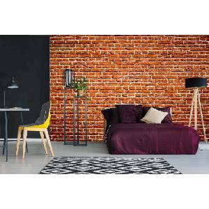 DIMEX ART Самозалепваща се флизелинова фототапета винтидж тухлен фон 375 x 250 см