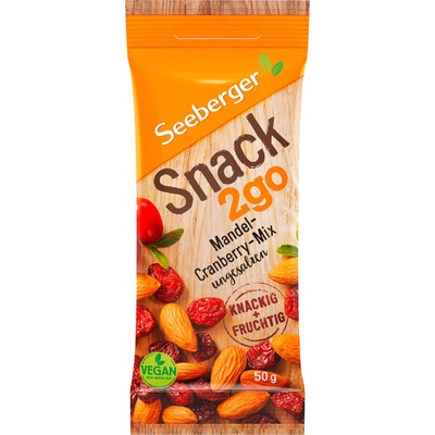 Seeberger Микс от бадеми и червени боровинки - 50 г
