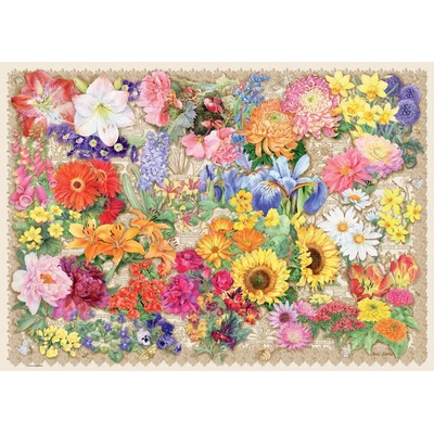 Ravensburger - Puzzle Blooming flowers 1000 - 1 000 piese
