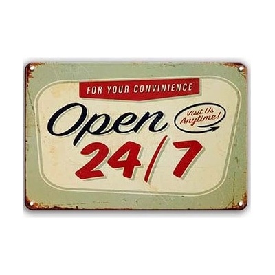 Ceduľa Open 24/7