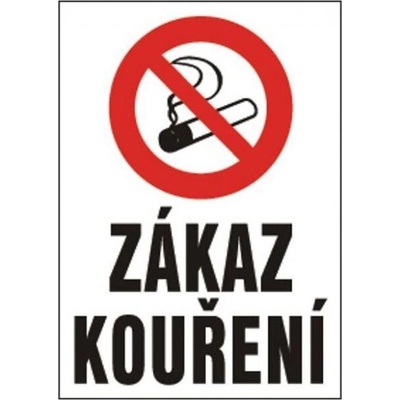 Tabulka bezpečnostní - Zákaz kouření 12318