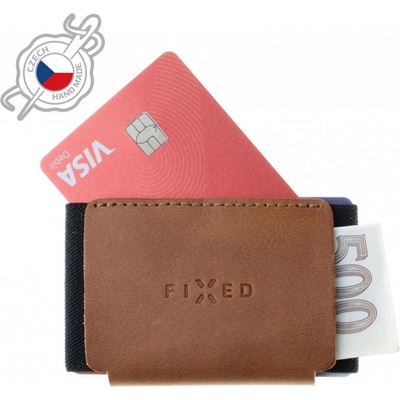 Fixed Tiny Wallet kožená peněženka z pravé hovězí kůže Torcello FIXW-STN2-BRW hnědá – Zboží Mobilmania