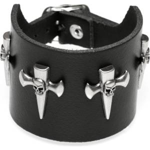 Black & metal Гривна Черепи с кръстове - bwz-718