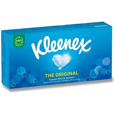 Kleenex Original papírové kapesníčky v krabičce 3-vrstvé 72 ks