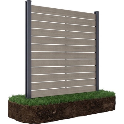 Gutroof plotový panel do mäkkého terénu NEO 180 × 185 cm dubová hnedá 009665009665