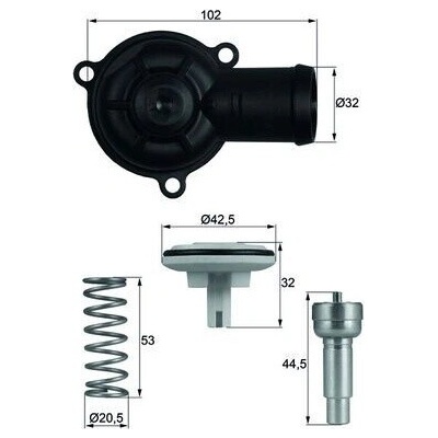 Termostat, chladivo MAHLE TI 220 87D (TI22087D)