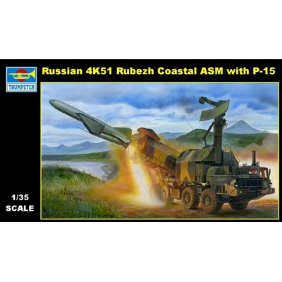 Trumpeter Russian 4K51 Rubezh Coastal ASM with P-15 1:35
