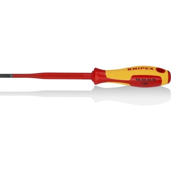 KNIPEX Отвертка шлиц 5.5 Slim, VDE 1000V жълто-червена ръкохватка 232мм, - K982055SL (K982055SL)