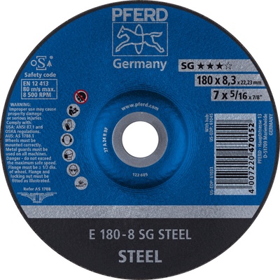 Pferd Brúsny kotúč 180 x 8,3 x 22,23 mm 4007220470152