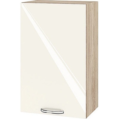 ИРИМ Горен кухненски шкаф Сити АРФ-Крийм гланц-11-6 45 см