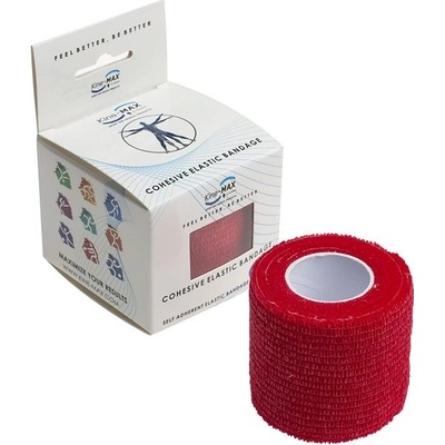 KineMAX Cohesive elast.samofix. červená 5 cm x 4,5 m