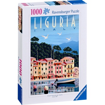 Ravensburger Пъзел Ravensburger от 1000 части - Пощенска картичка от Лигурия (12001233)