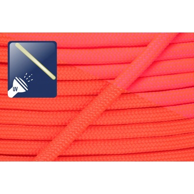 Paracord 550 oranžová neon Jednotka: 50m