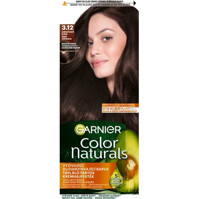 Garnier Color Naturals farba na vlasy, ľadová tmavohnedá 3.12