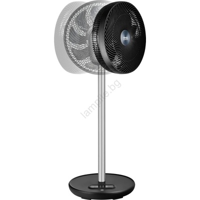 Sencor - Вентилатор на стойка 3D UltraSilent 26W/230V черен + дистанционно управление (FT1379)