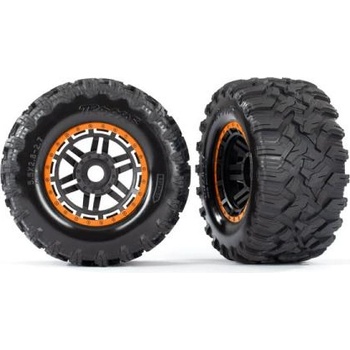 Traxxas колело 2.8", гума Maxx All-Terrain, джанта черно-оранжева (2)