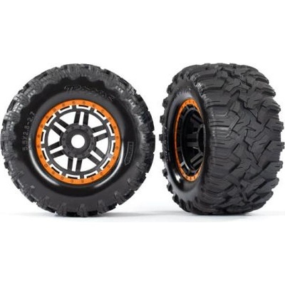 Traxxas колело 2.8", гума Maxx All-Terrain, джанта черно-оранжева (2)