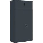  Шкаф за папки антрацит 90x40x180 см стомана