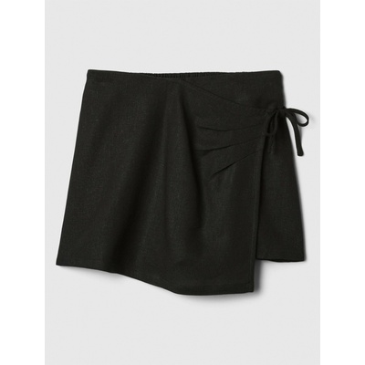 GAP Детска ленена пола-шорти GAP GAP | Cheren | Момичешки | 104/110