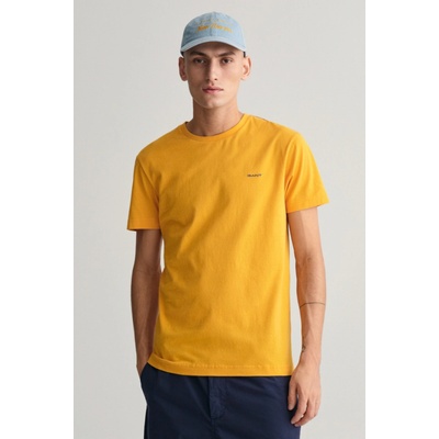 Gant tričko Contrast Logo SS T-Shirt žlté